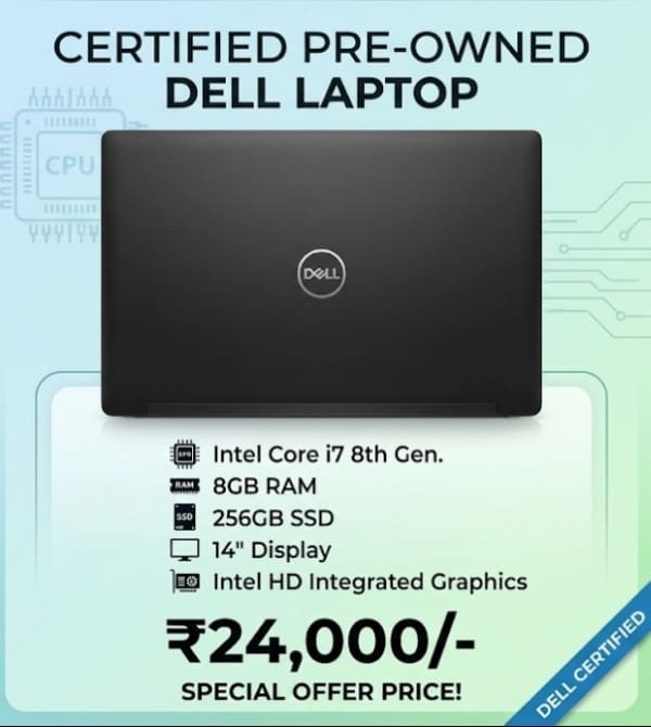Certified Pre-Owned Dell Laptop